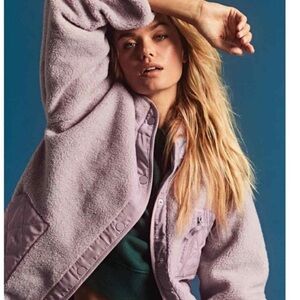 Rails Lorna Light Pink/Lavender Teddy Sherpa Fleece Jacket